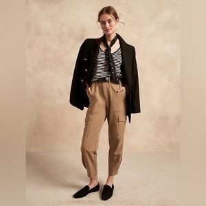 Banana Republic Slim Refined Stretch Cargo Pant Tan Size 12